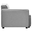 Toulouse Grey Fabric Right Arm Sofa