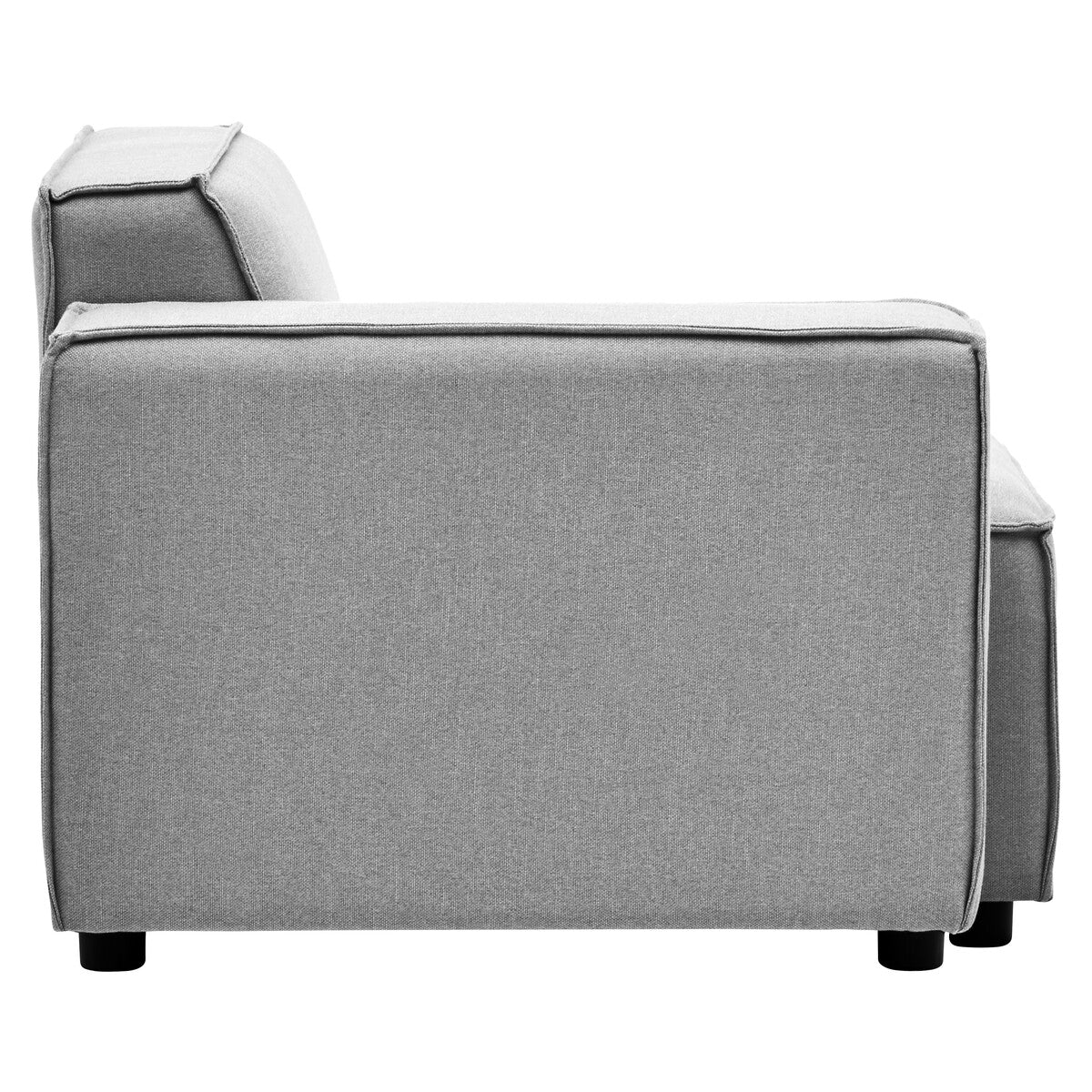 Toulouse Grey Fabric Right Arm Sofa