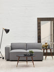 Toulouse Grey Fabric Right Arm Sofa
