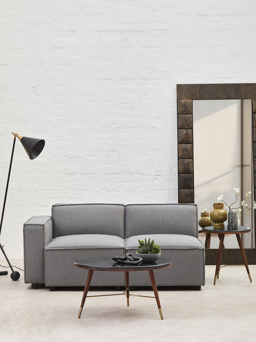Toulouse Grey Fabric Right Arm Sofa