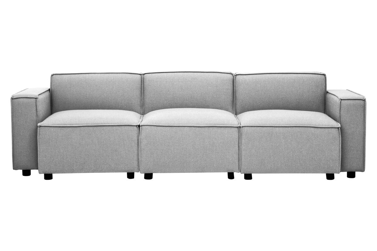Toulouse Grey Fabric Right Arm Sofa