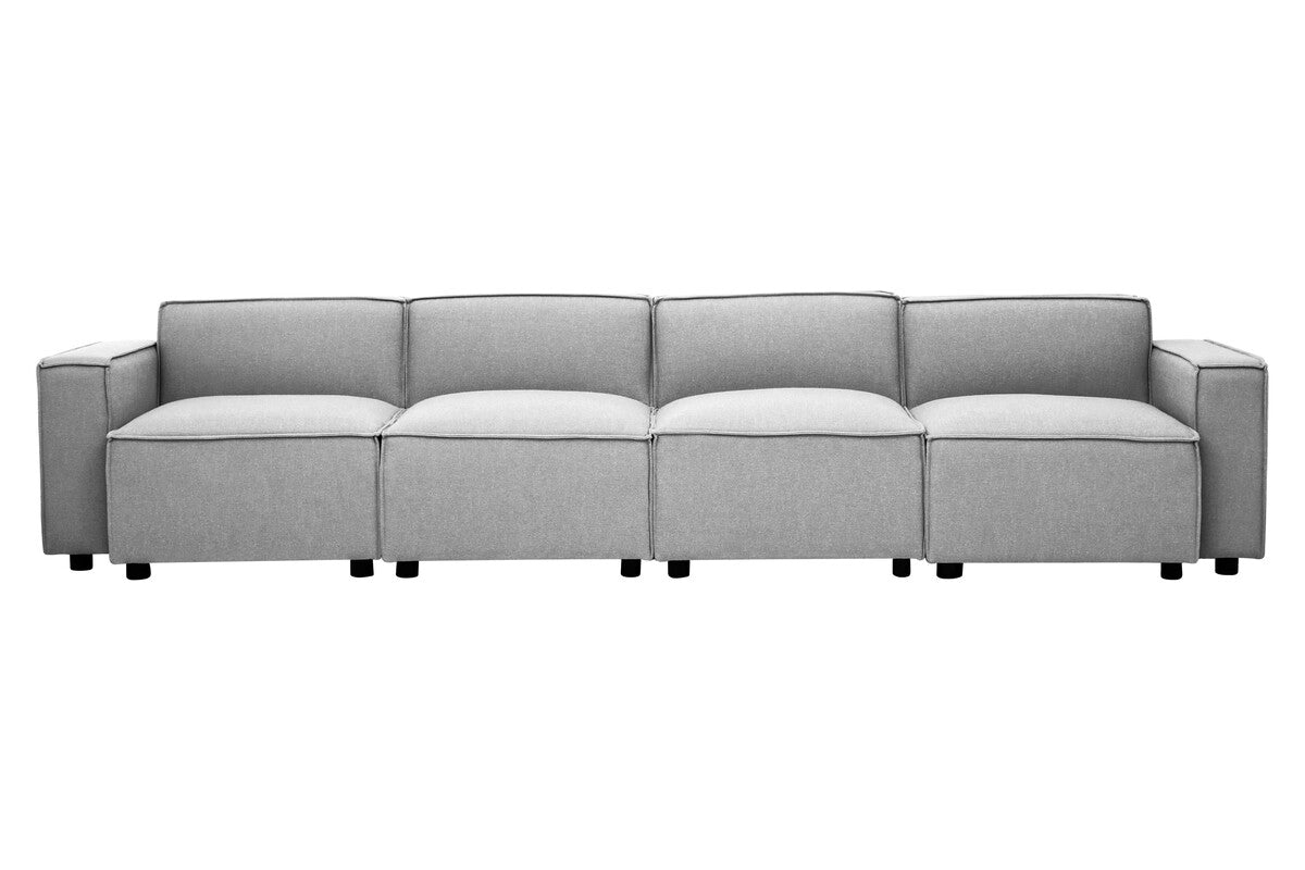 Toulouse Grey Fabric Right Arm Sofa