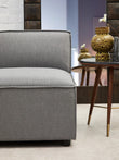 Toulouse Grey Fabric Right Arm Sofa
