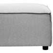 Toulouse Grey Fabric Sofa Ottoman