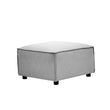Toulouse Grey Fabric Sofa Ottoman