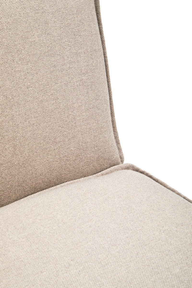 Toulouse Natural Fabric Armless Sofa