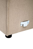 Toulouse Natural Fabric Armless Sofa