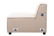 Toulouse Natural Fabric Armless Sofa