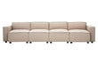 Toulouse Natural Fabric Armless Sofa