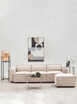 Toulouse Natural Fabric Armless Sofa