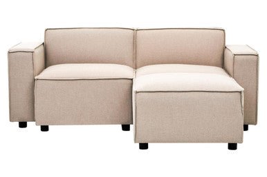 Toulouse Natural Fabric Right Arm Sofa