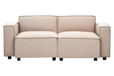Toulouse Natural Fabric Right Arm Sofa