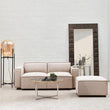 Toulouse Natural Fabric Sofa Ottoman