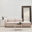 Toulouse Natural Fabric Sofa Ottoman
