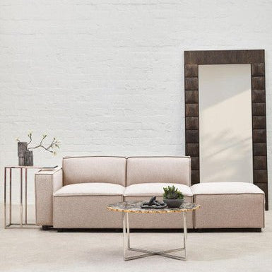 Toulouse Natural Fabric Sofa Ottoman