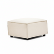 Toulouse Cream Fabric Sofa Ottoman