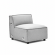 Toulouse Grey Fabric Armless Sofa