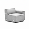 Toulouse Grey Fabric Left Arm Sofa