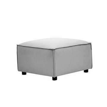 Toulouse Grey Fabric Sofa Ottoman