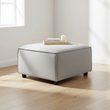 Toulouse Grey Fabric Sofa Ottoman