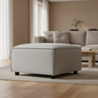 Toulouse Grey Fabric Sofa Ottoman