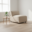 Toulouse Natural Fabric Armless Sofa