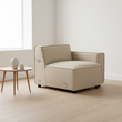 Toulouse Natural Fabric Right Arm Sofa