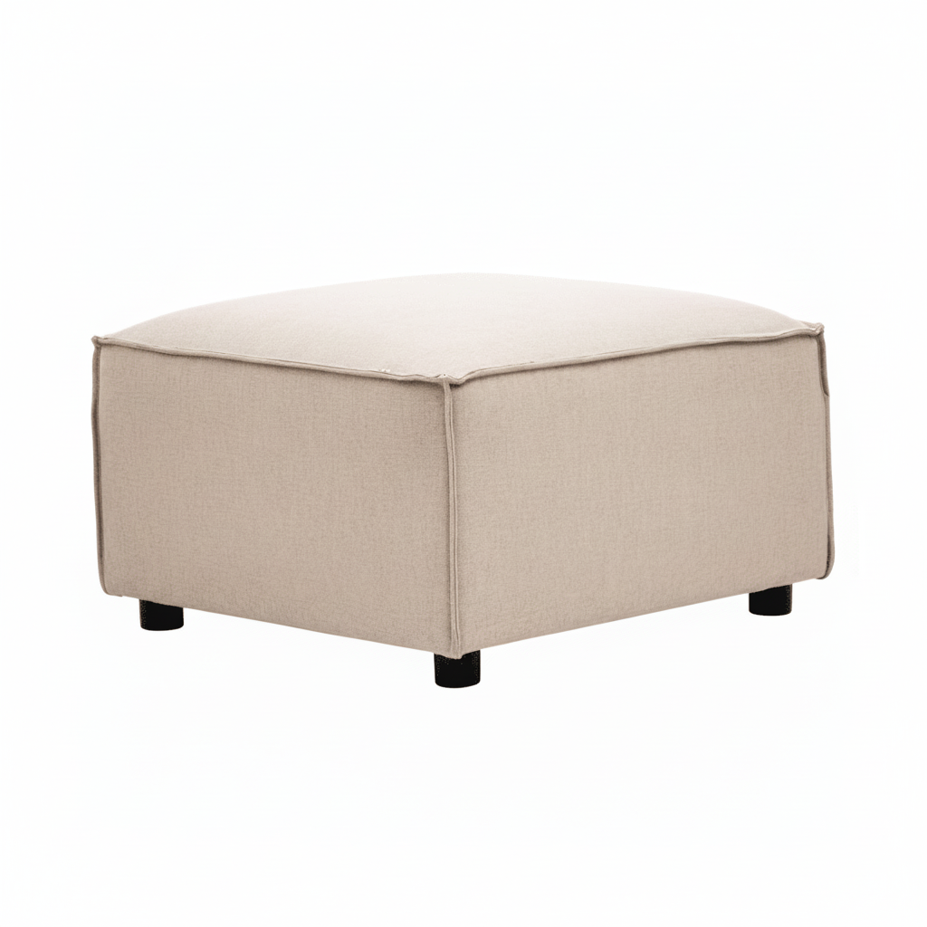 Toulouse Natural Fabric Sofa Ottoman