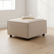 Toulouse Natural Fabric Sofa Ottoman