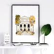 Travel Poster New York Central Park Empire State 