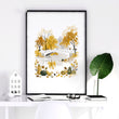 Travel Poster New York Central Park Empire State 
