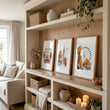 Travel Room Decor London Autumn Watercolour wall art | 