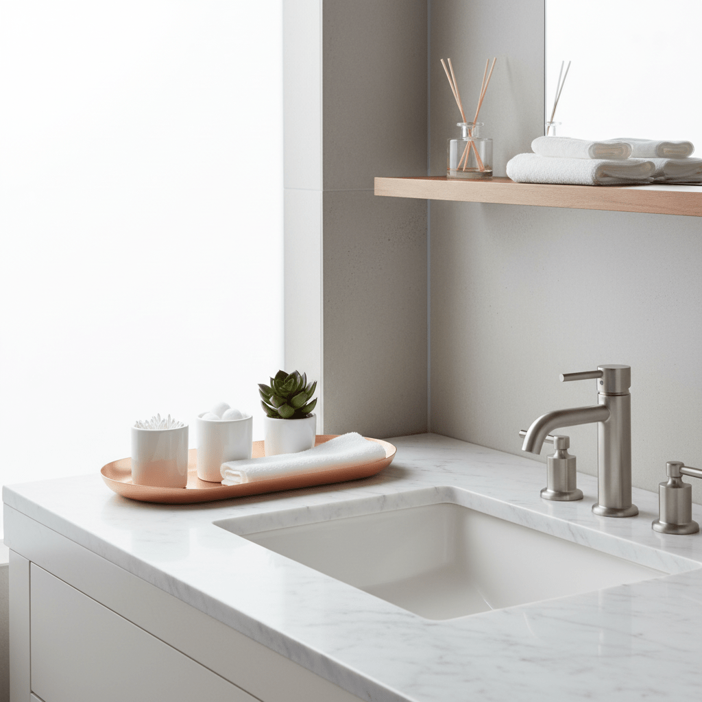 Traze Copper Finish Tray