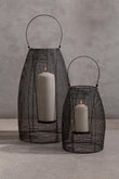 Trento Black Finish Small Lantern