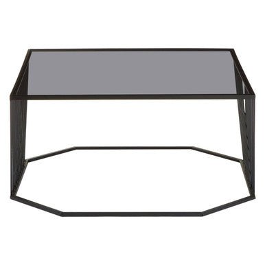 Trento Coffee Table With Grey Glass Top