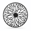 Trento Large Black Floral Design Wall Art
