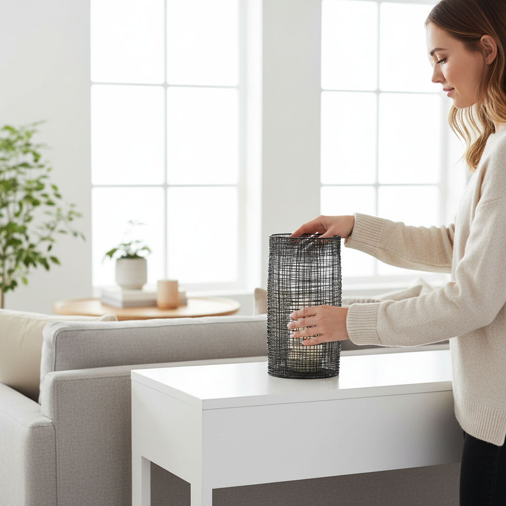 Trento Cylindrical Tall Lantern