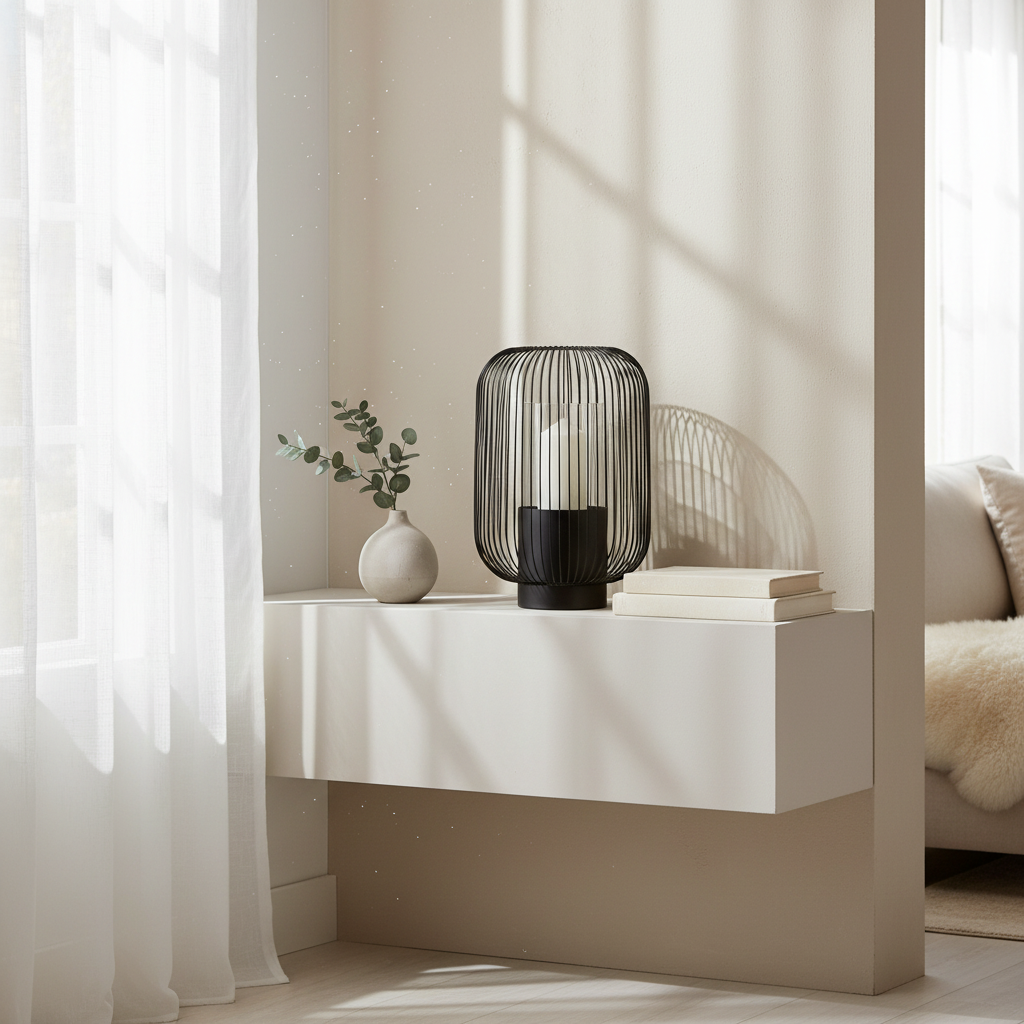 Trento Large Black Lantern