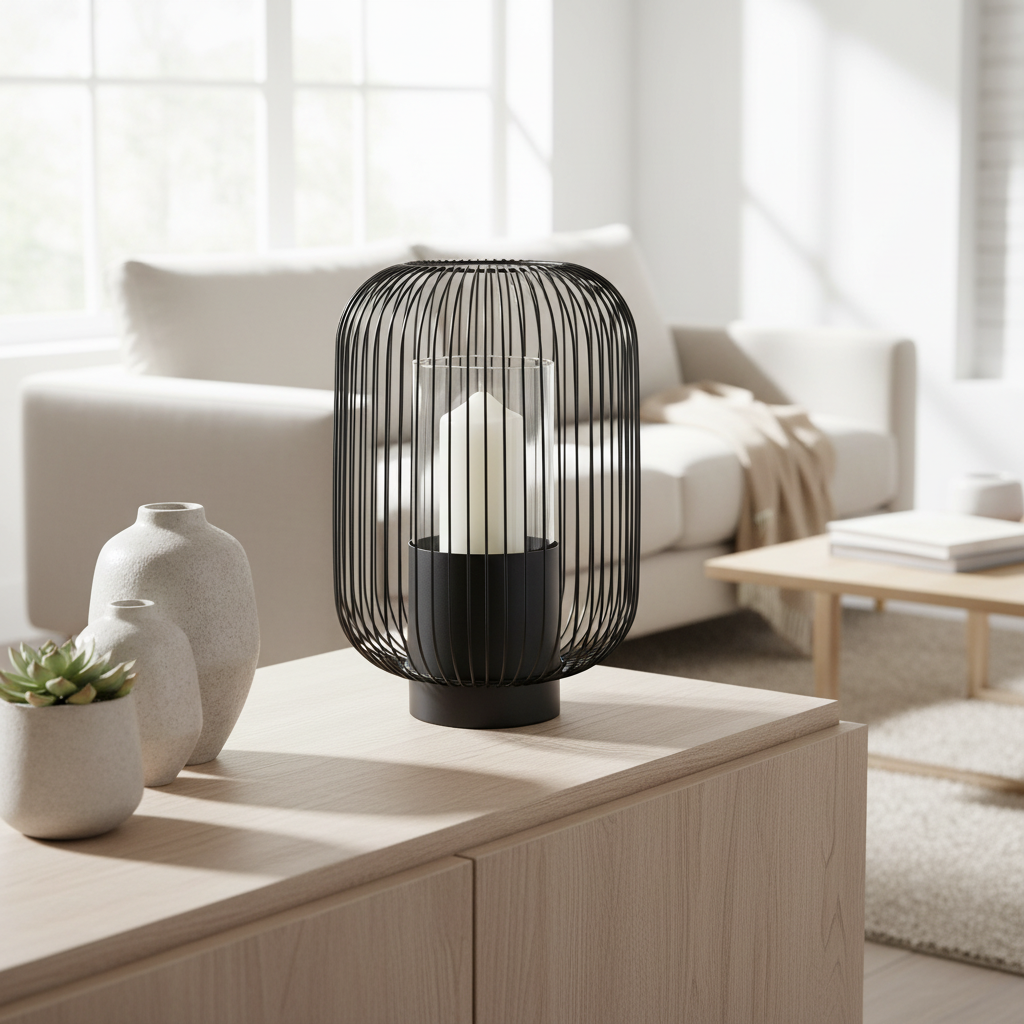 Trento Large Black Lantern