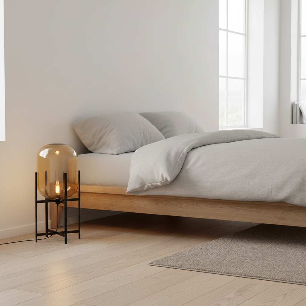 Trieste Champagne Glass Floor Lamp