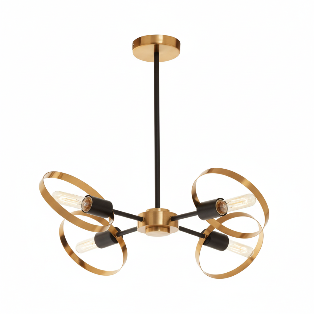 Trieste Four Bulb Ring Pendant Light