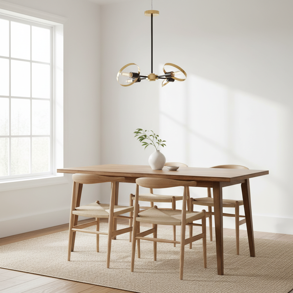 Trieste Four Bulb Ring Pendant Light