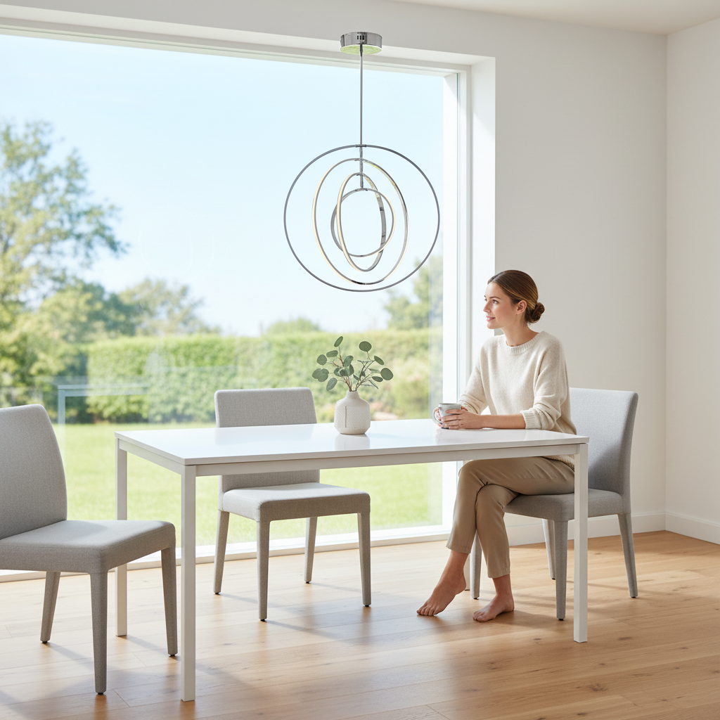 Trieste Four Ring Pendant Light