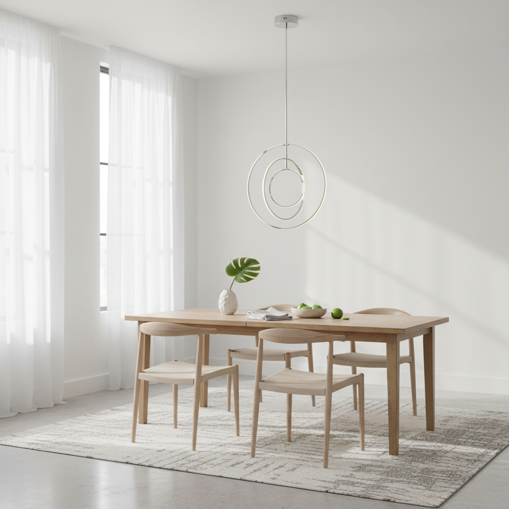 Trieste Four Ring Pendant Light