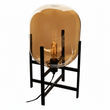 Trieste Matte Black and Glass Table Lamp