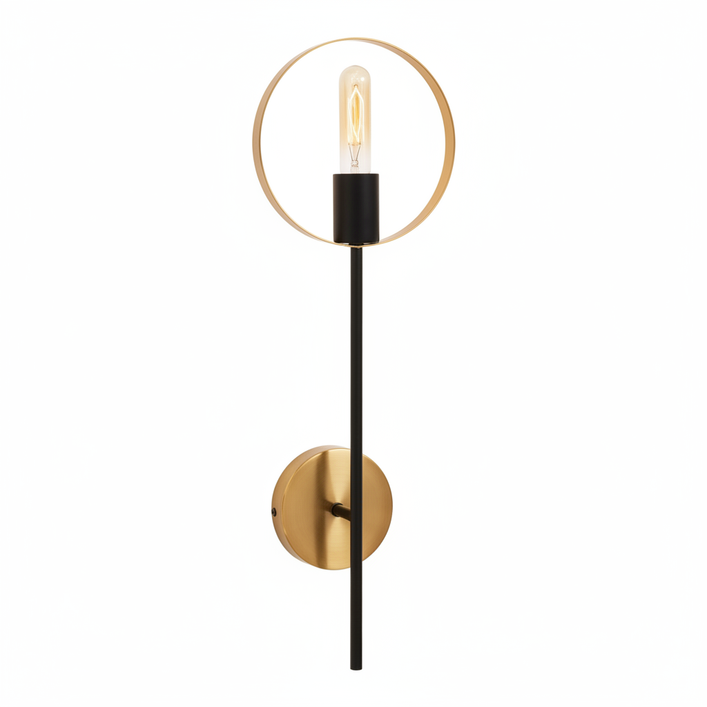 Trieste One Bulb Ring Wall Light