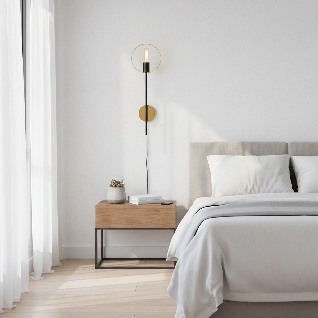 Trieste One Bulb Ring Wall Light
