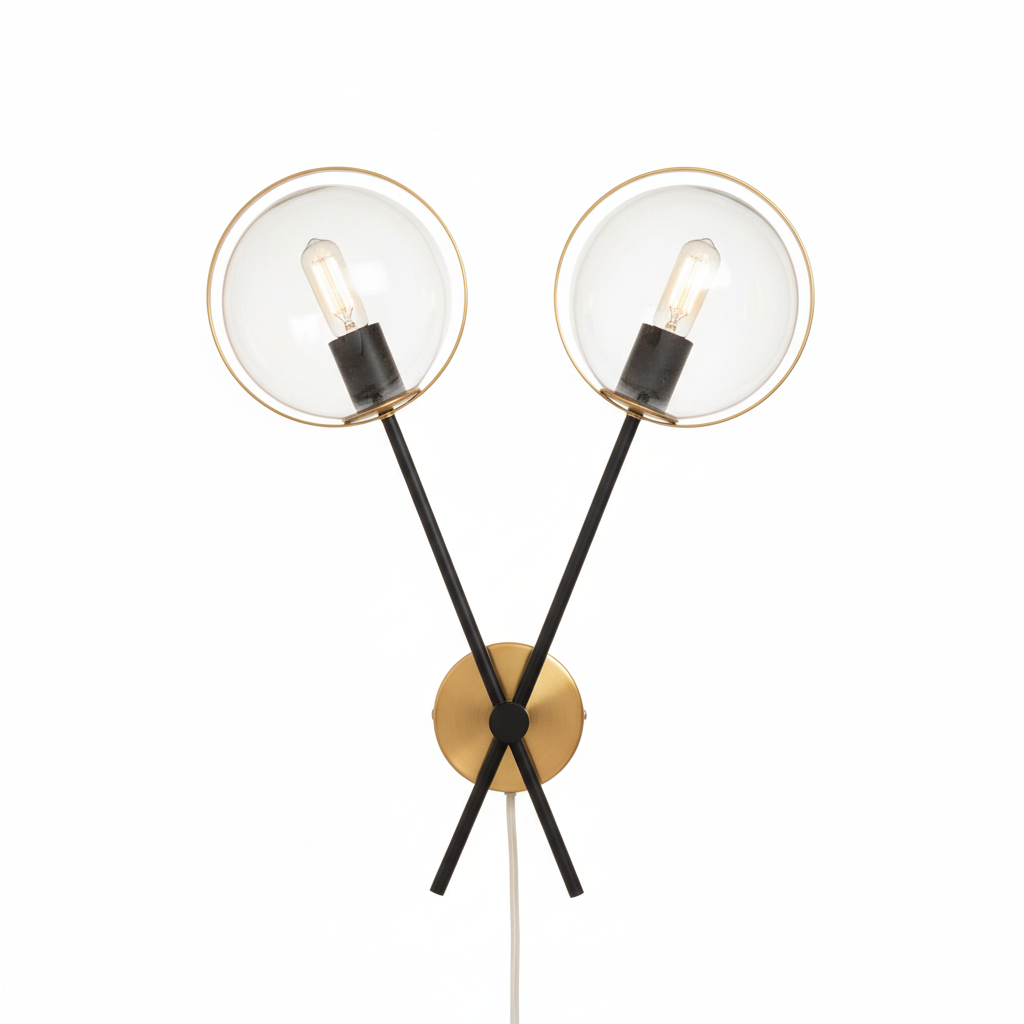 Trieste Two Bulb Ring Wall Light