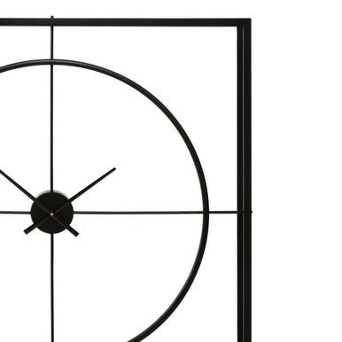 Trinity Black Finish Wall Clock