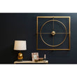 Trinity Gold Finish Metal Wall Clock